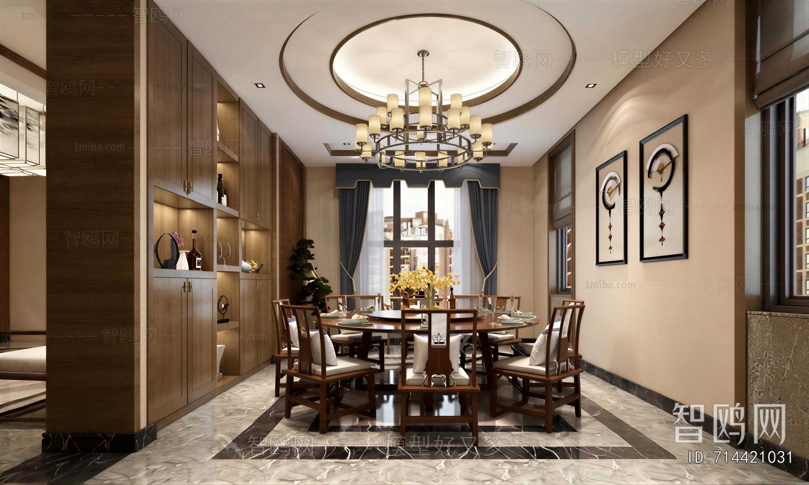 Chinese Style Dining Room