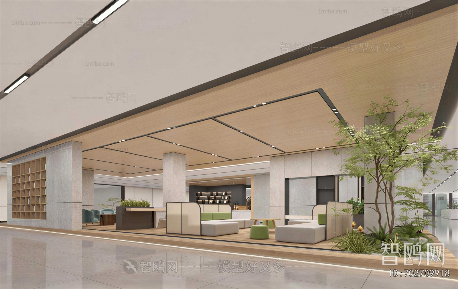 Modern Office Reception Desk
