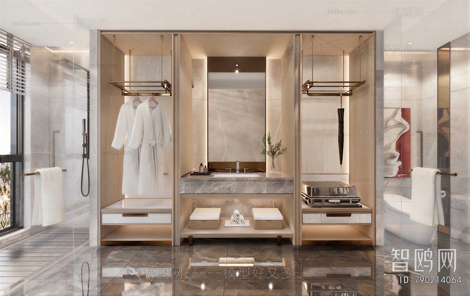 Modern Clothes Storage Area