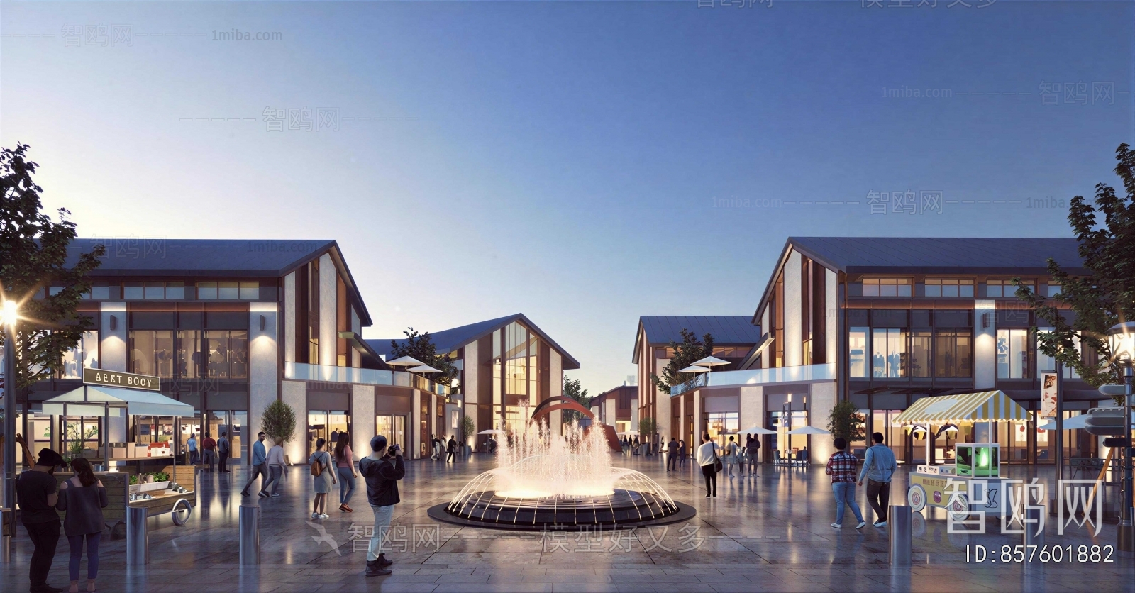New Chinese Style Commercial Street