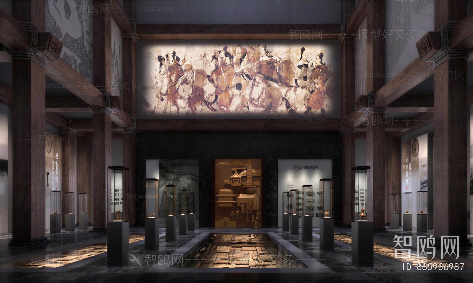 New Chinese Style Exhibition Hall
