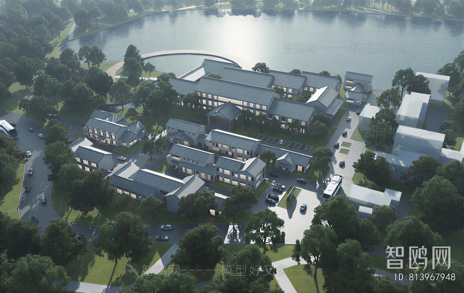 Chinese Style Architectural Bird's-eye View Planning
