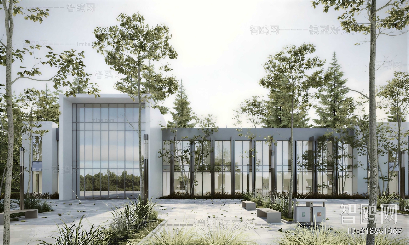 Modern Appearance Of Commercial Building