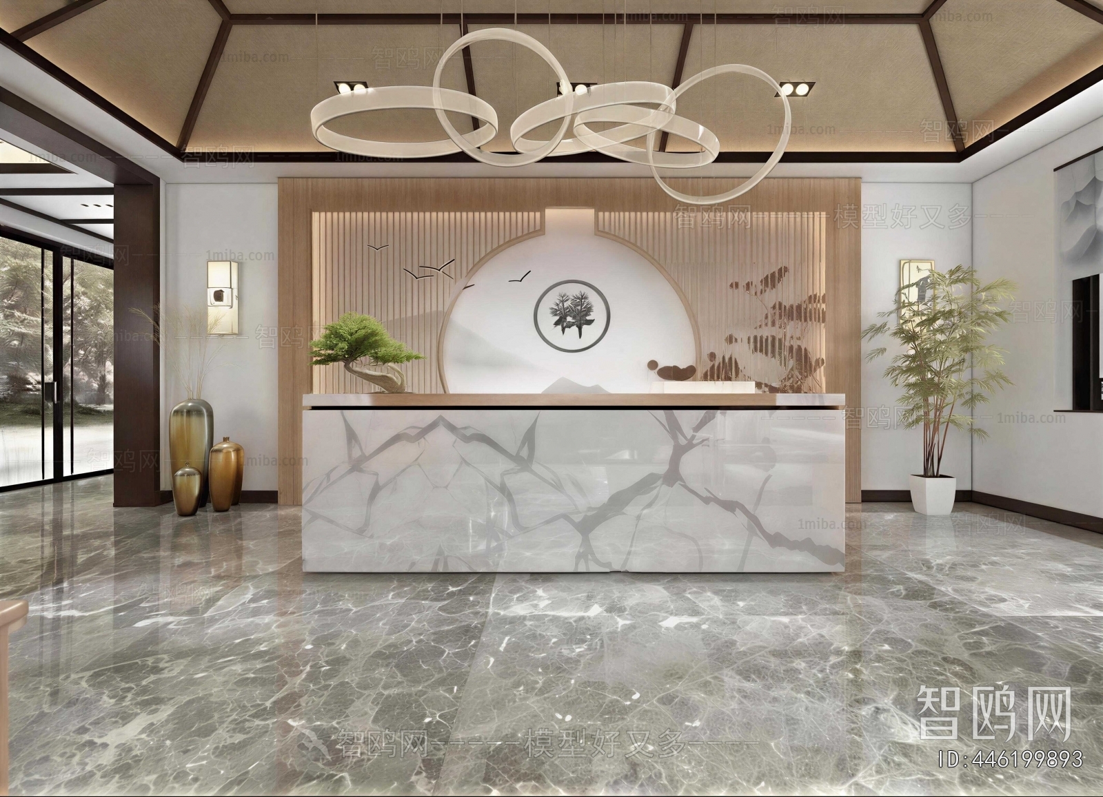 New Chinese Style Lobby Hall