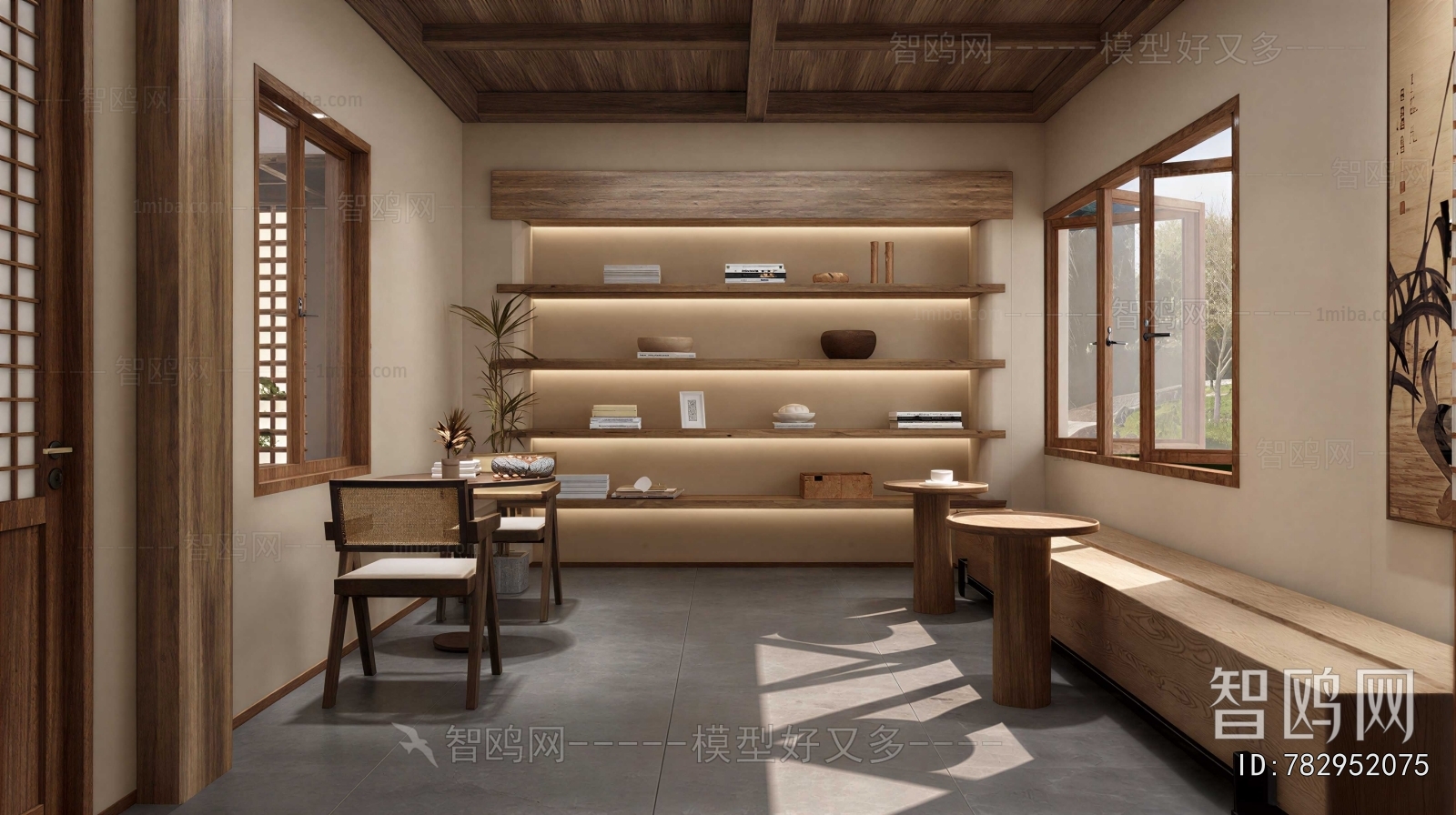 Japanese Style Study Space