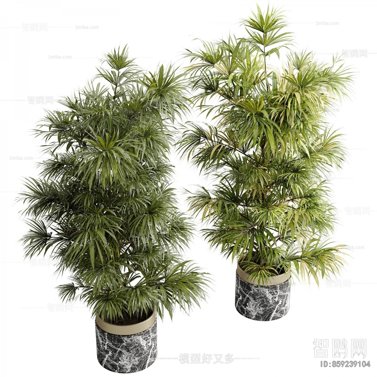 Modern Ground Green Plant Potted Plants