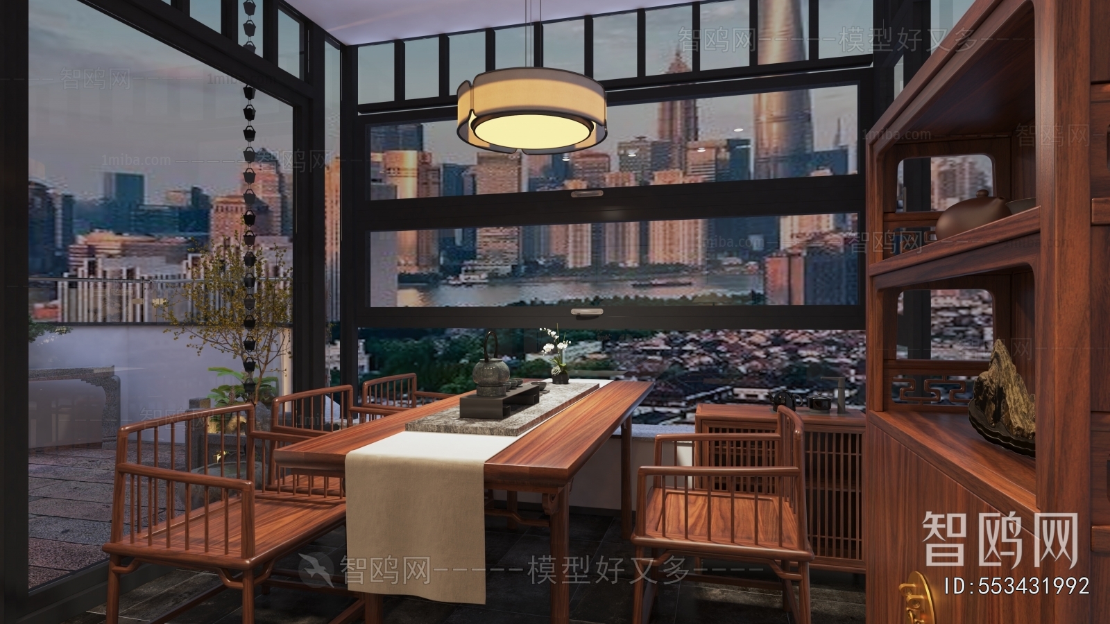 New Chinese Style Terrace