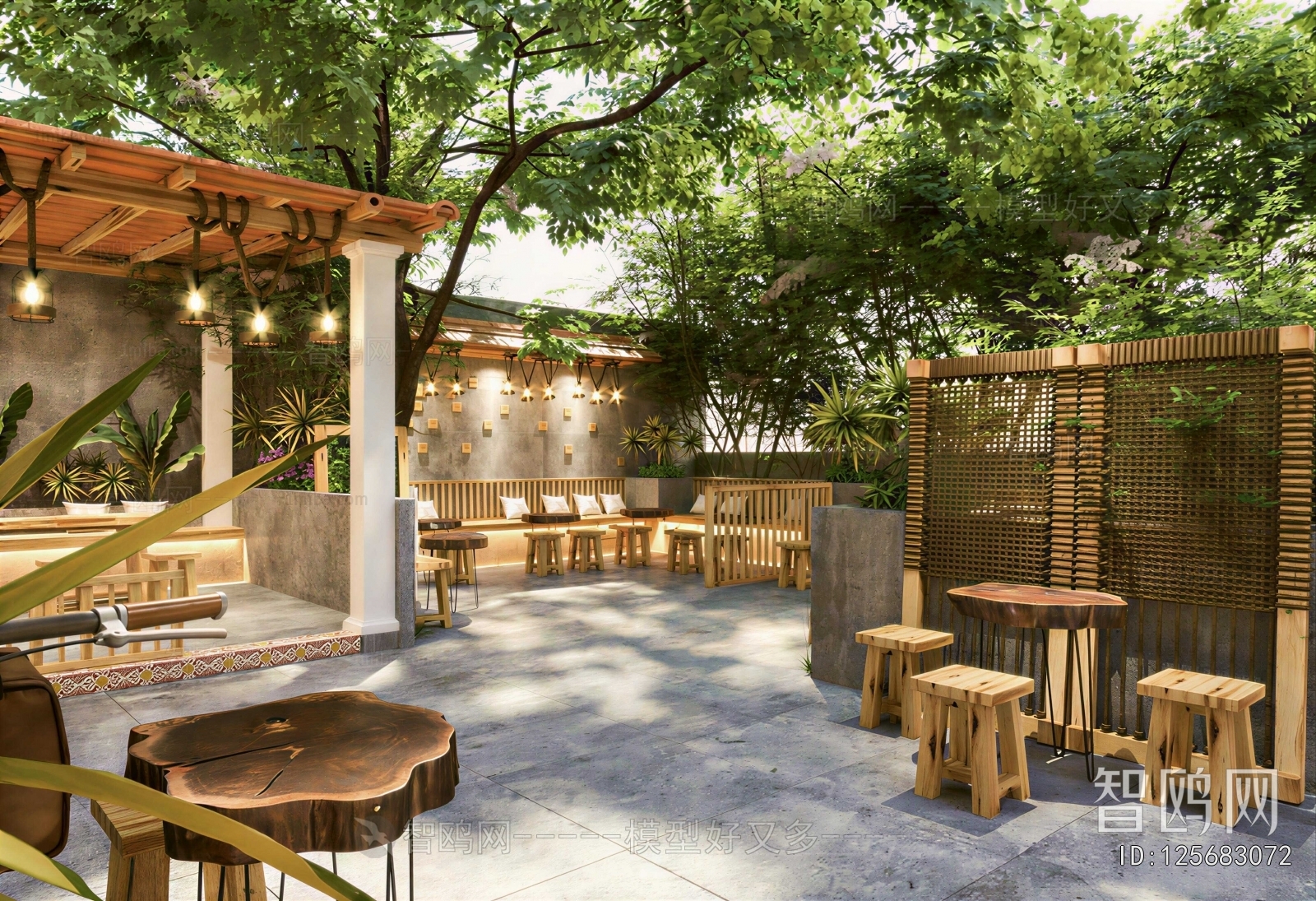 Modern Courtyard/landscape