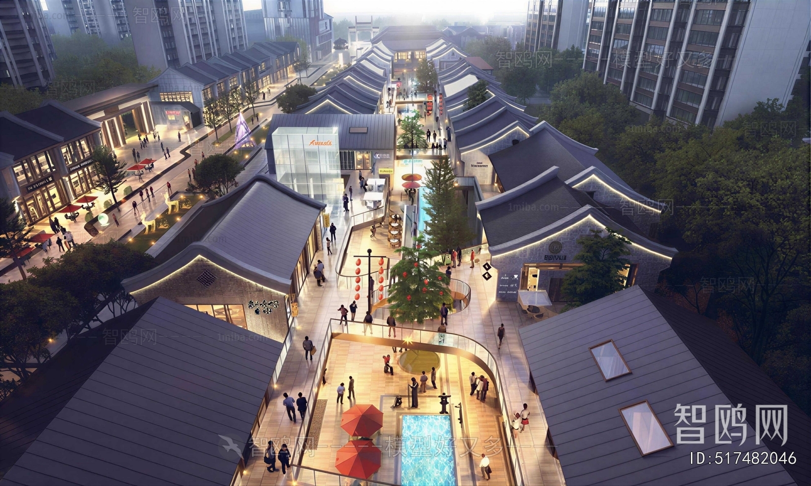 New Chinese Style Commercial Street