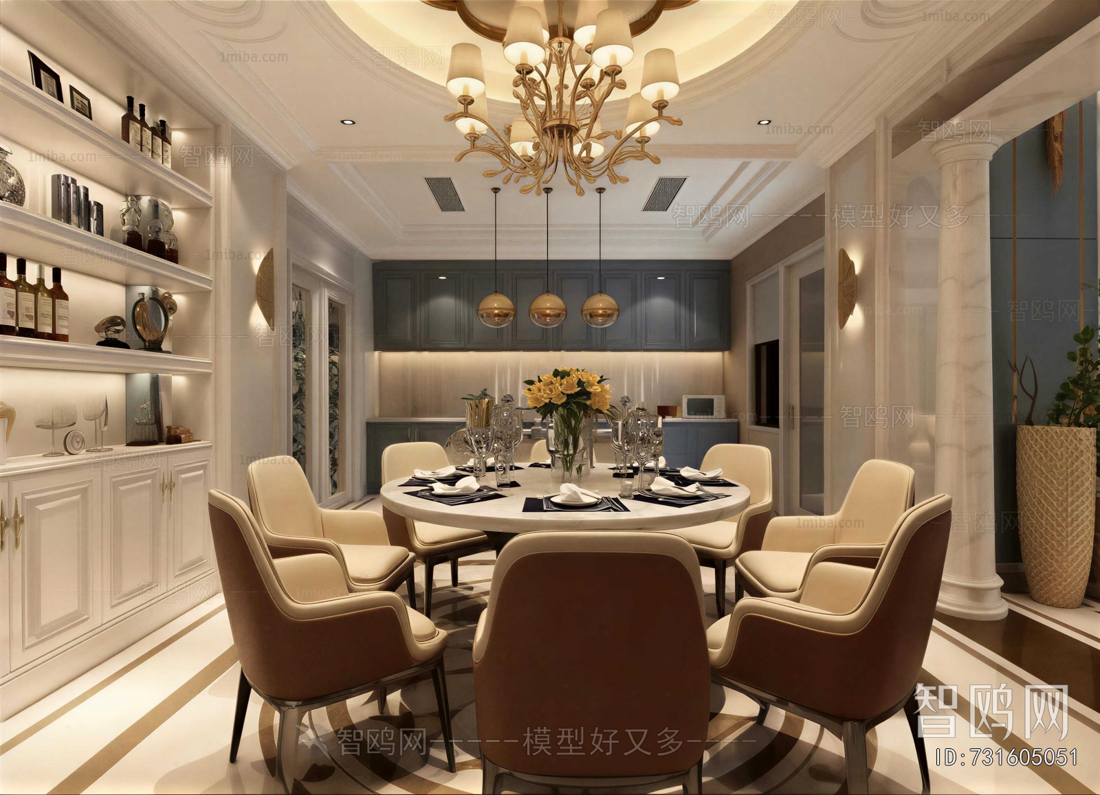 New Classical Style Dining Room