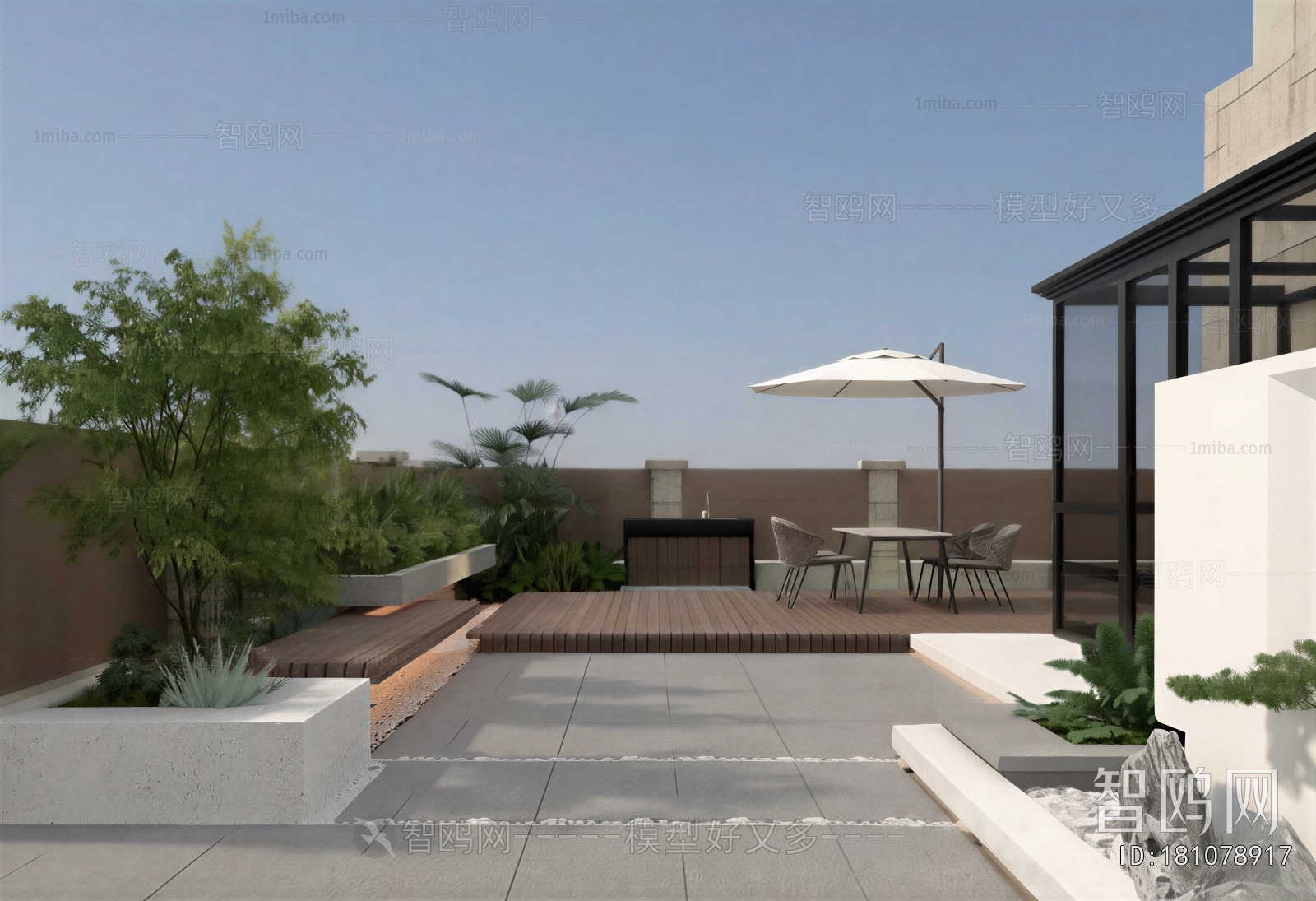 Modern Courtyard/landscape