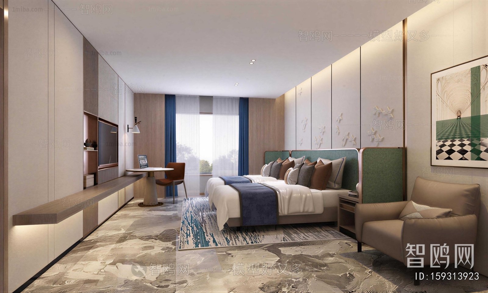 Modern Guest Room