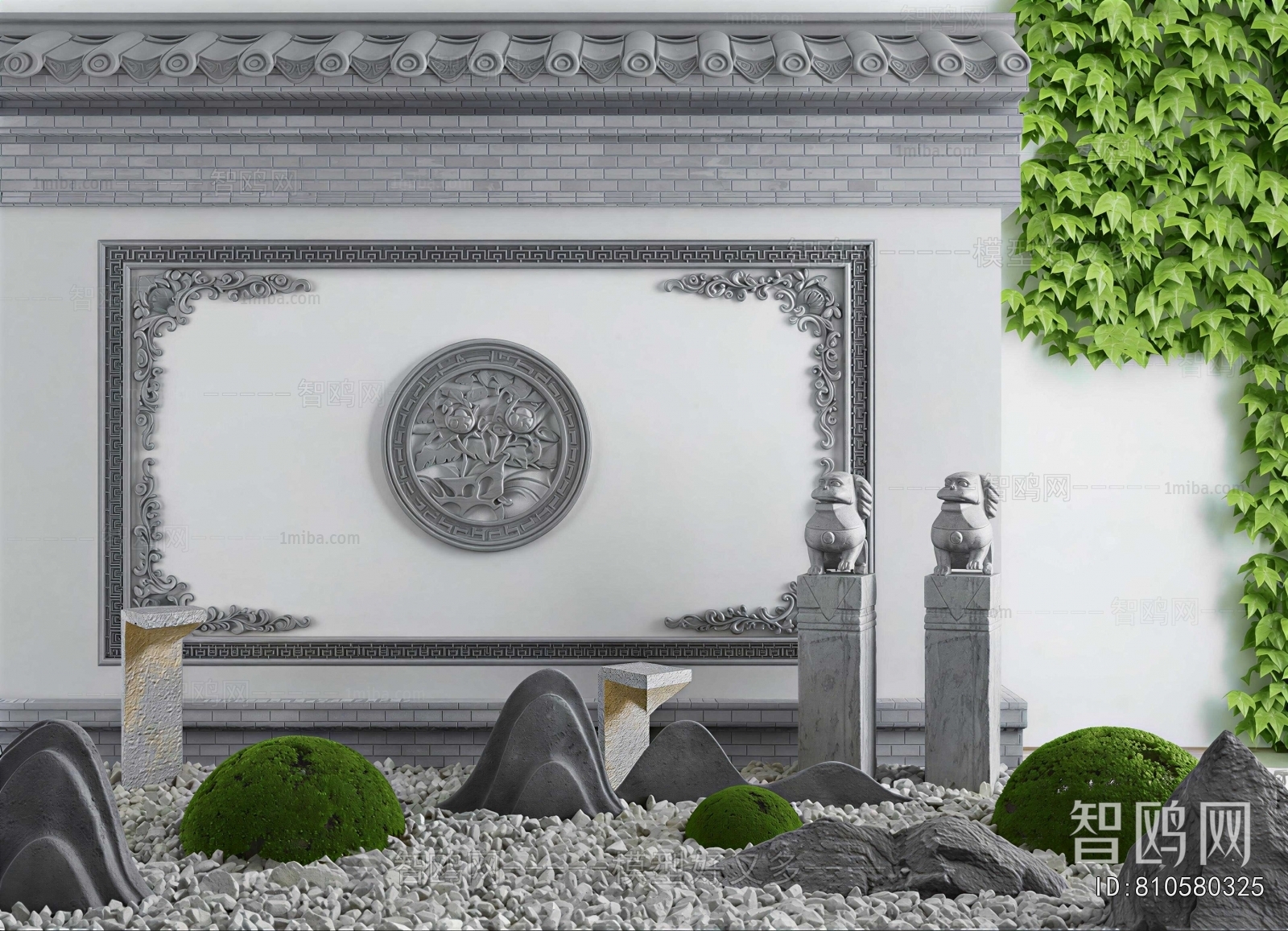 New Chinese Style Landscape Wall