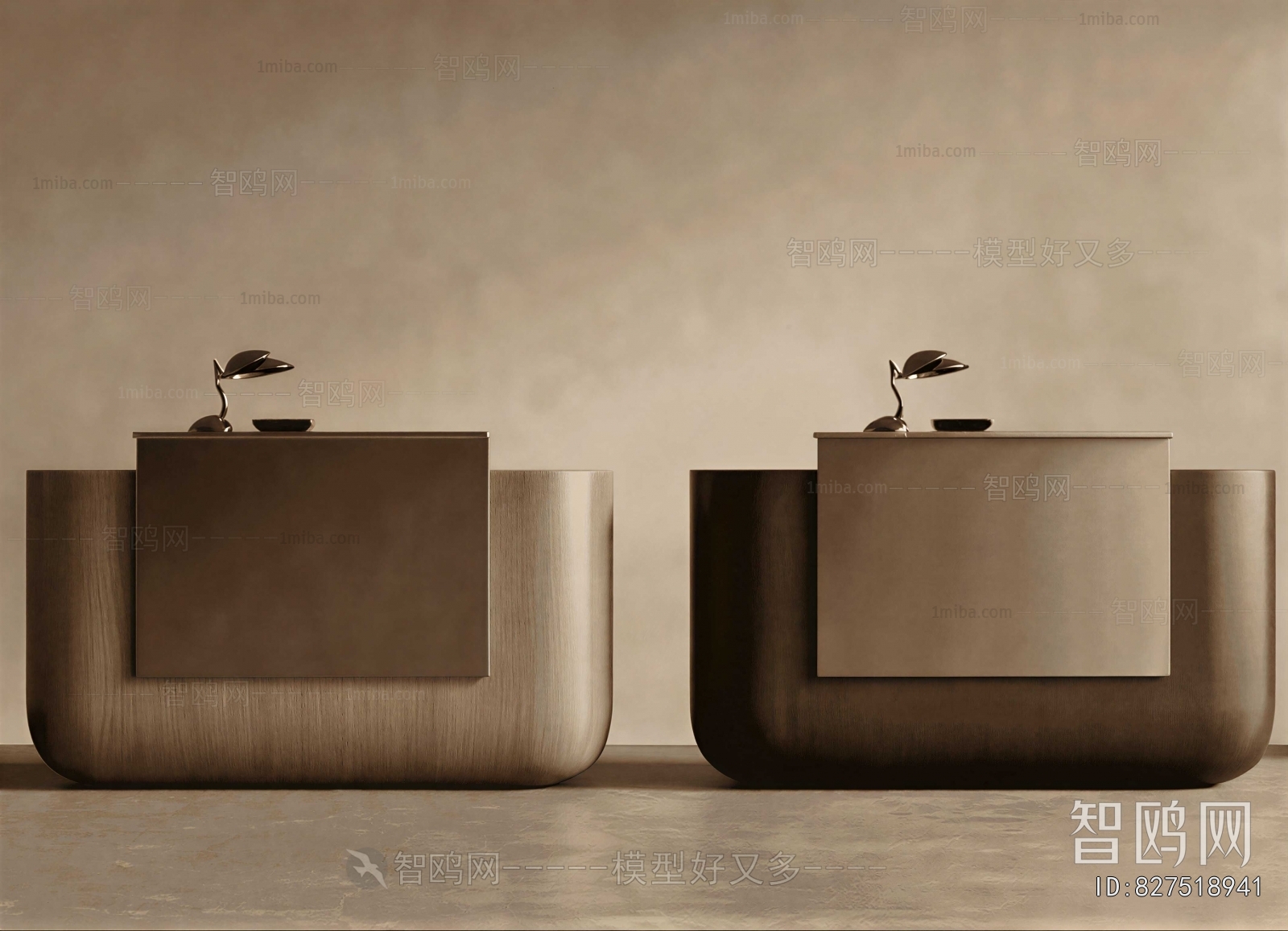 Wabi-sabi Style Reception Desk