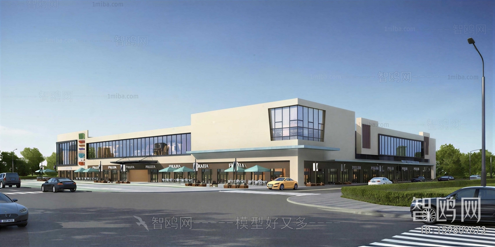 Modern Appearance Of Commercial Building