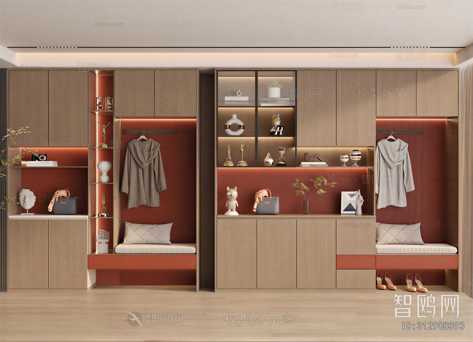 New Chinese Style Shoe Cabinet
