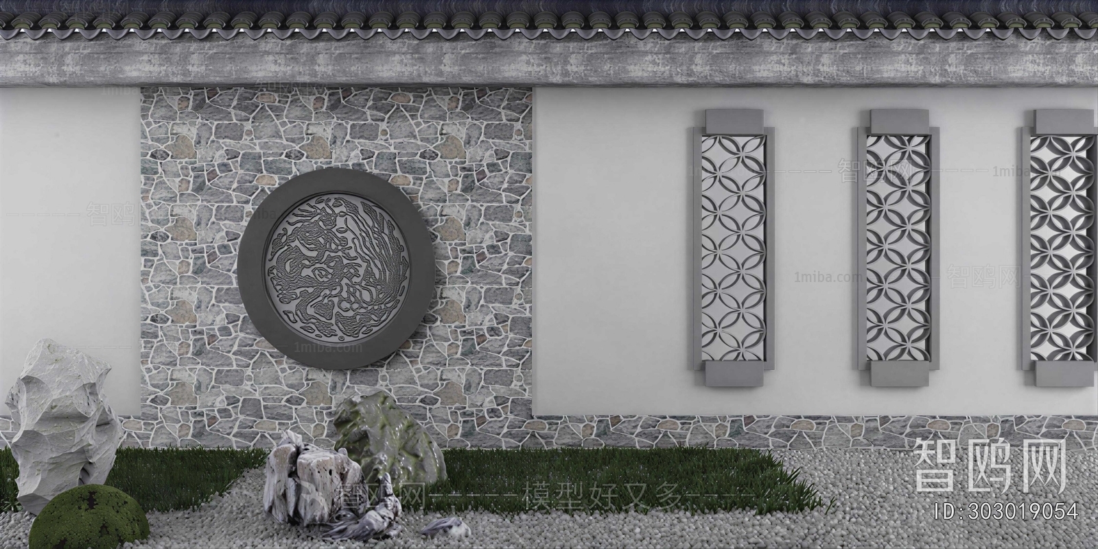 New Chinese Style Courtyard/landscape