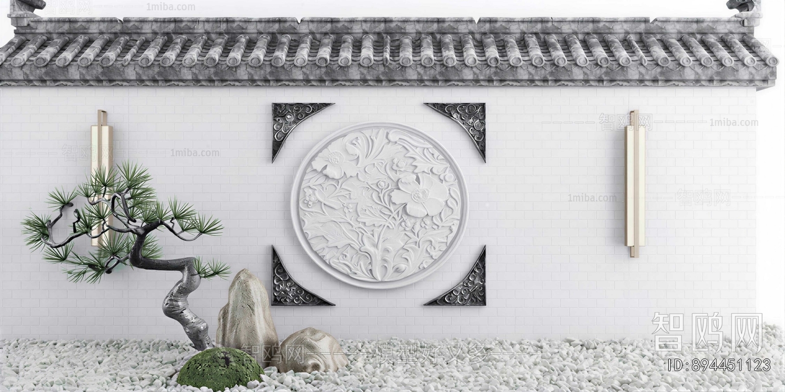 New Chinese Style Landscape Wall