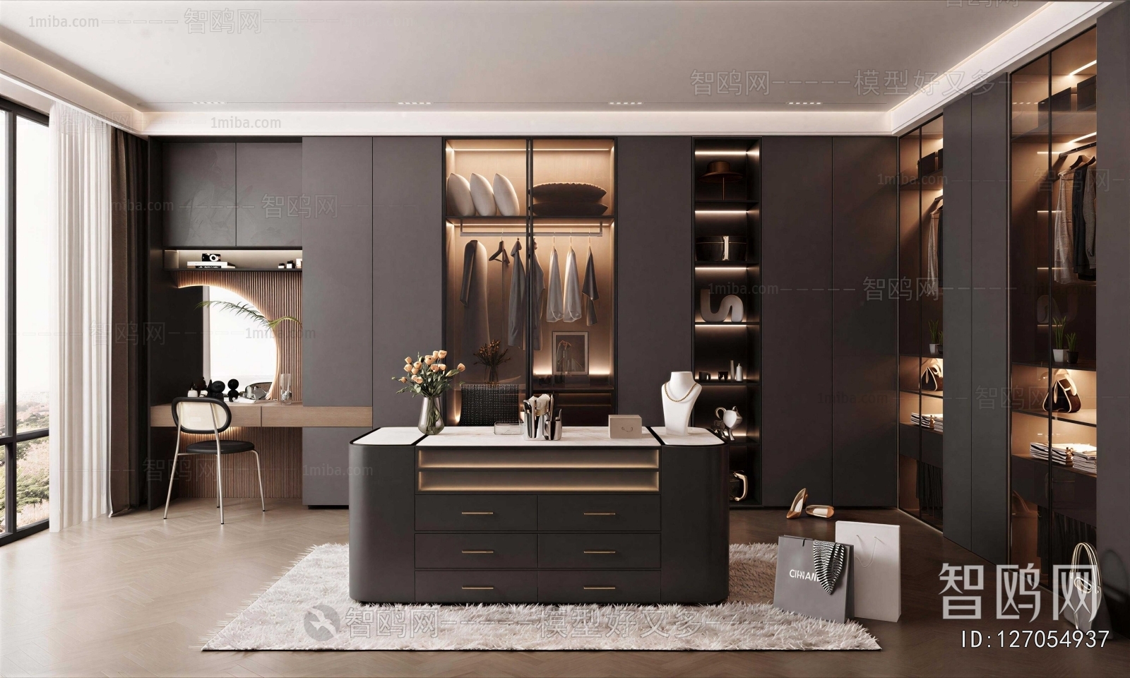 Modern Clothes Storage Area
