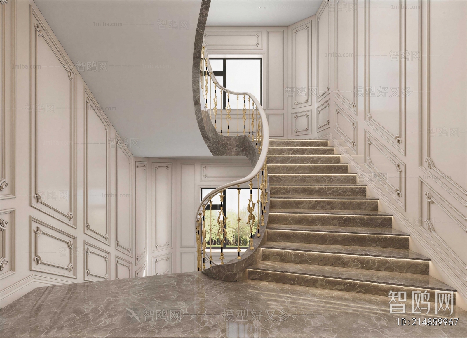 French Style Stairwell