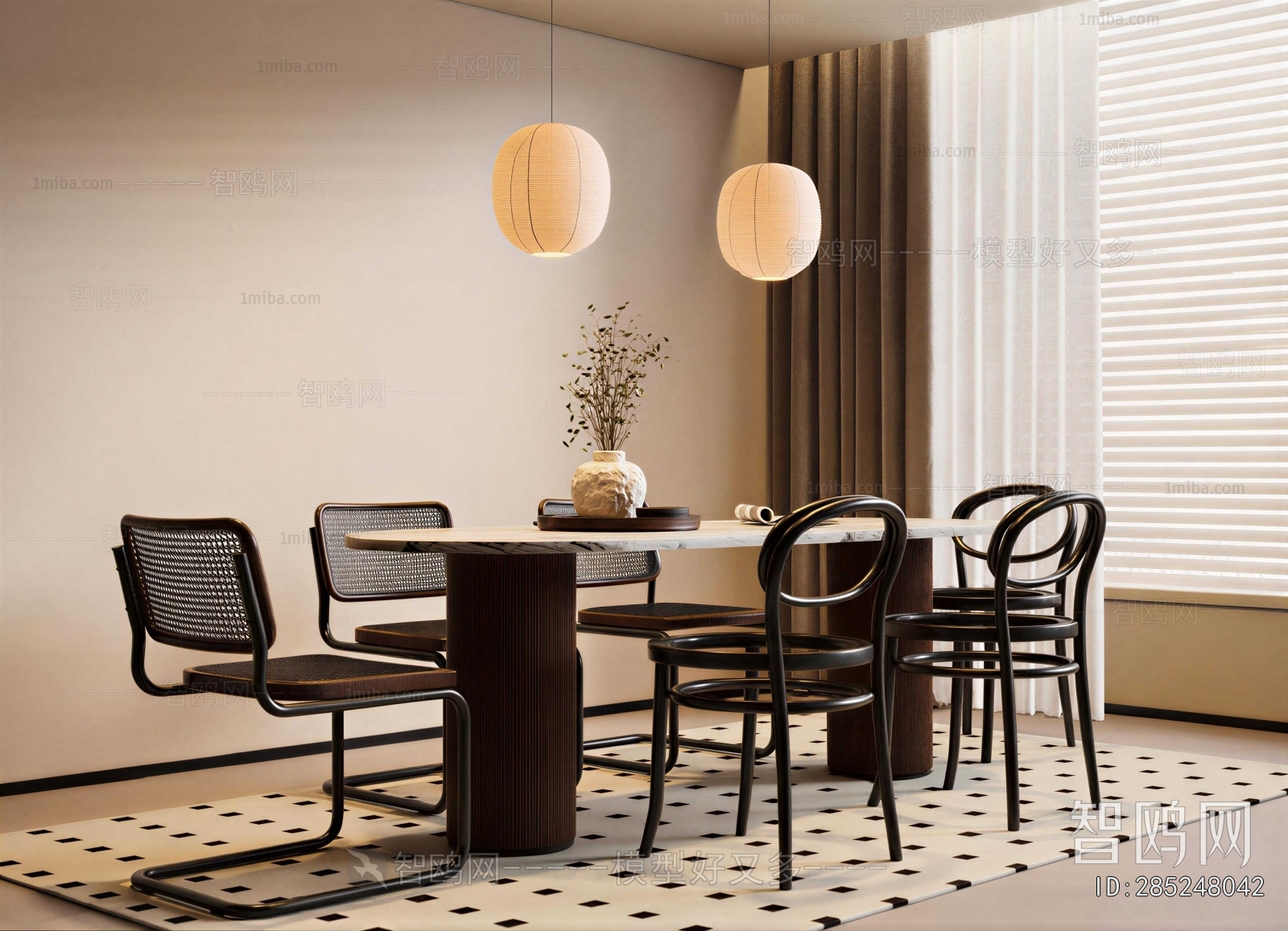 Retro Style Dining Room