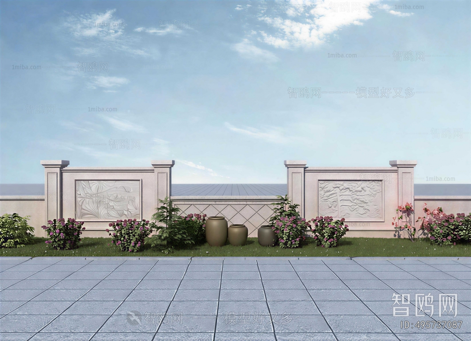 New Chinese Style Landscape Wall