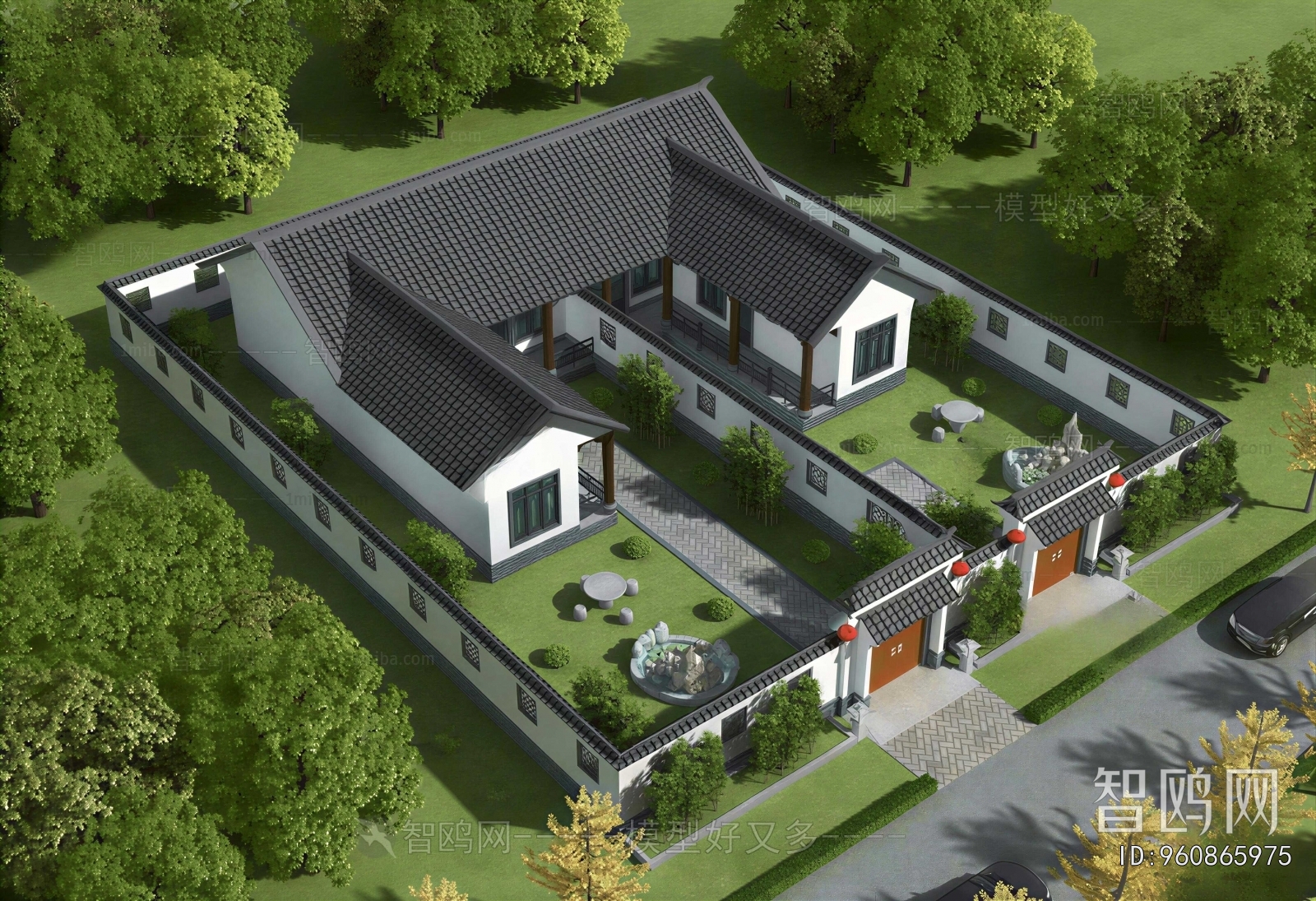 Chinese Style Residential Building