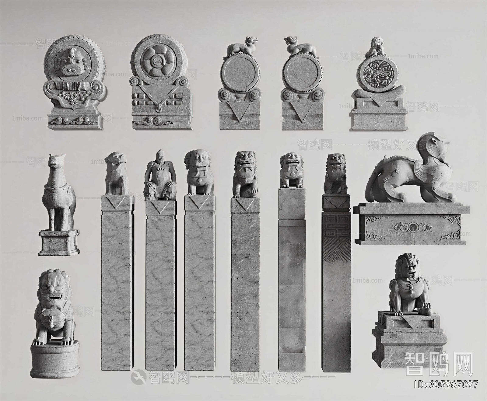 Chinese Style Column