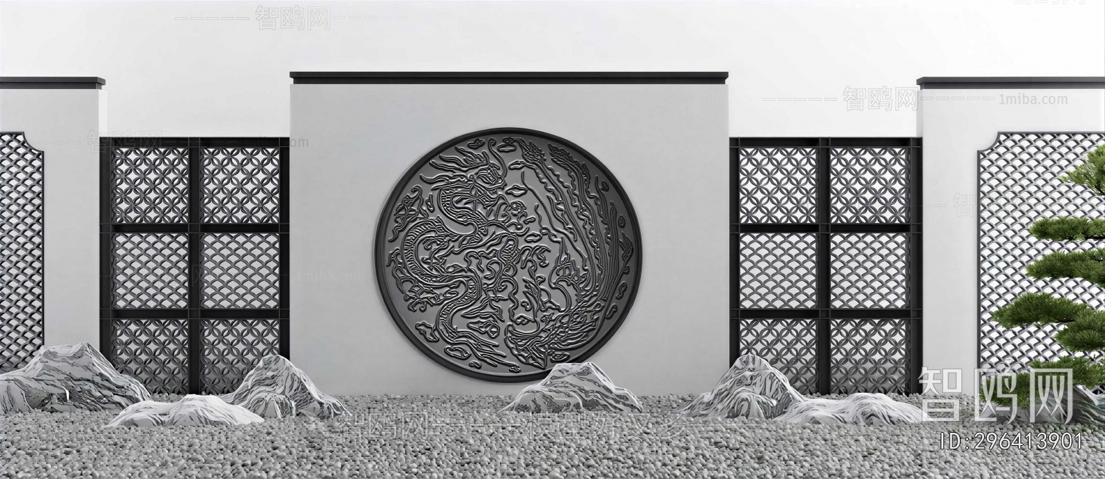 New Chinese Style Landscape Wall