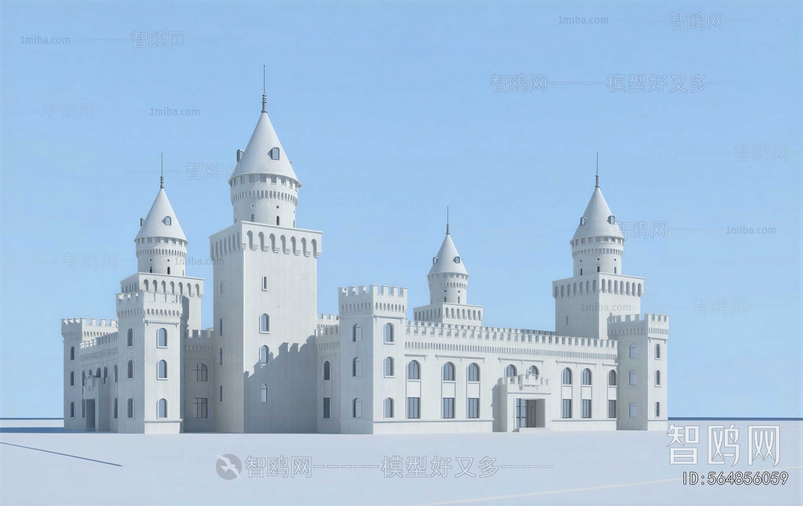 Simple European Style Building Appearance
