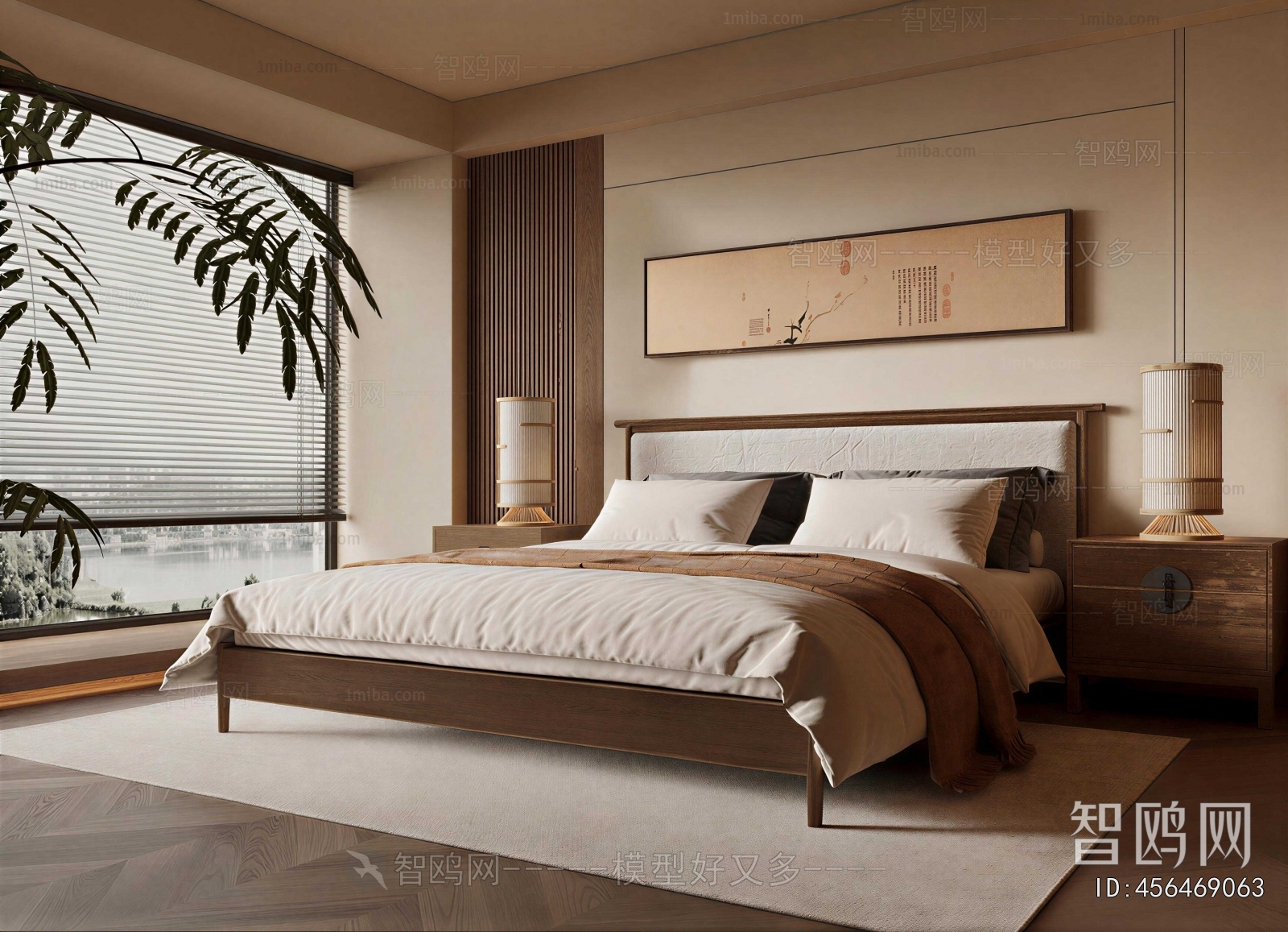 New Chinese Style Bedroom