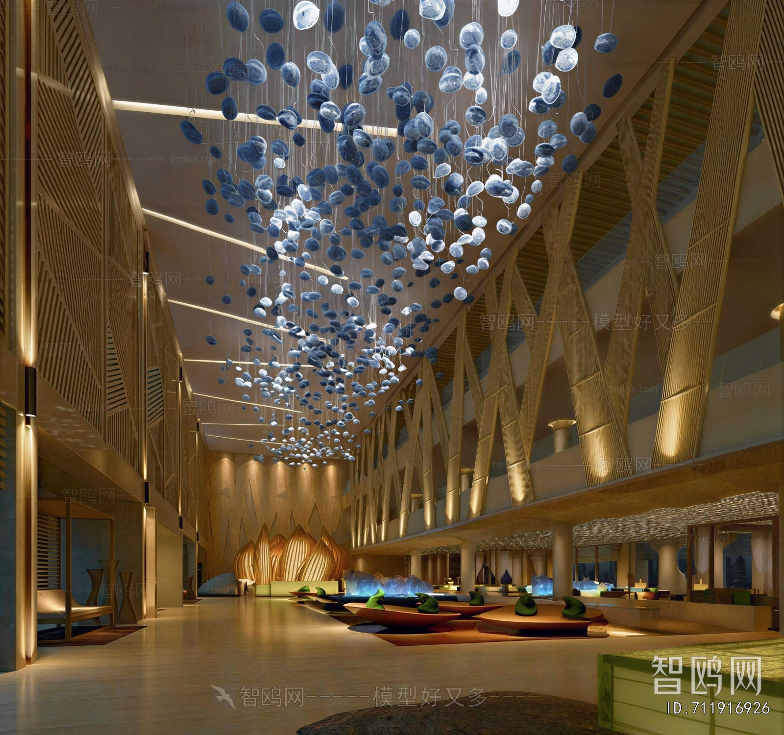 New Chinese Style Lobby Hall