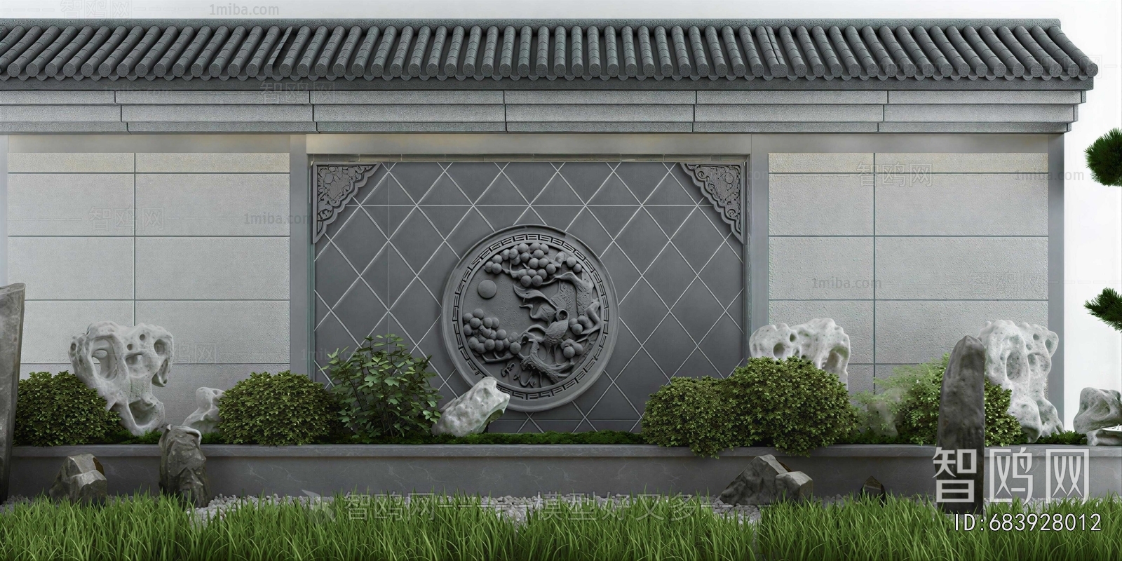New Chinese Style Landscape Wall