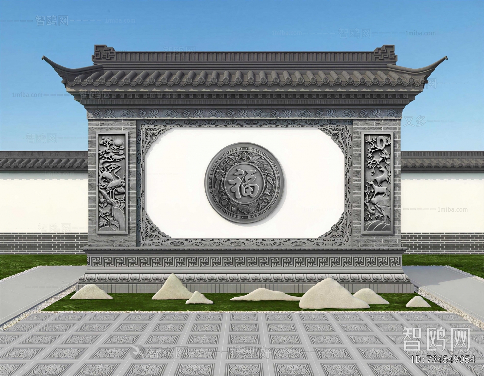 New Chinese Style Landscape Wall