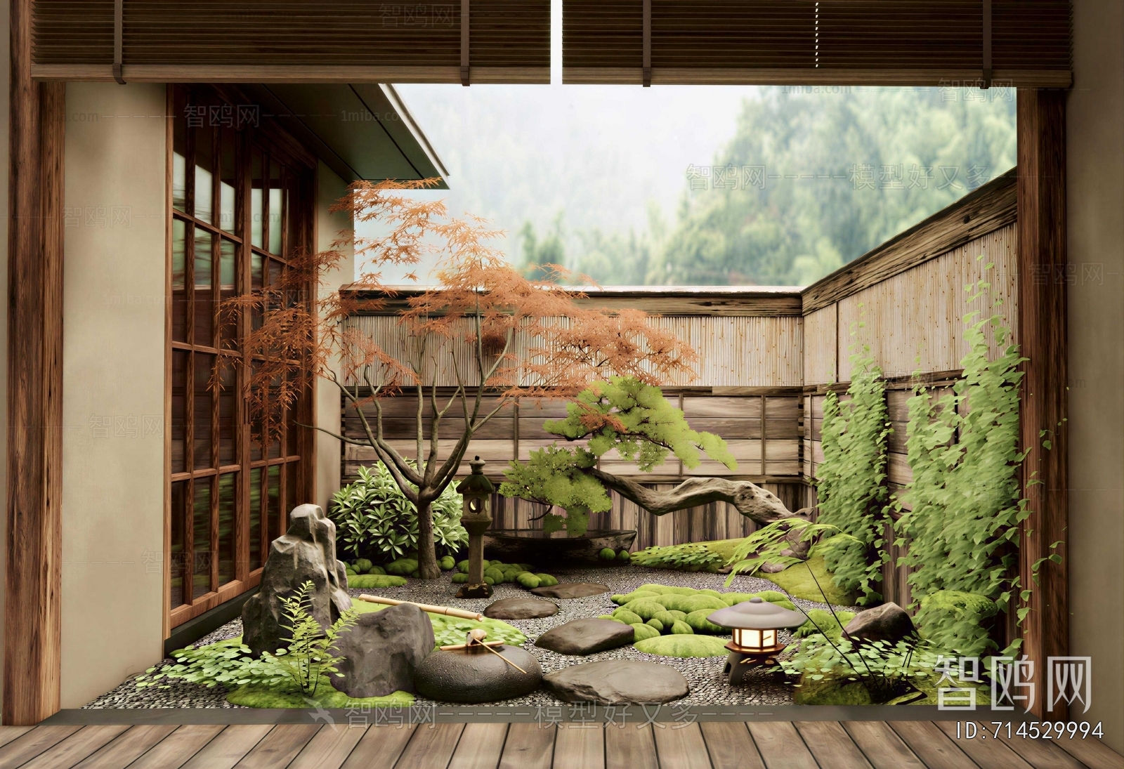 Japanese Style Courtyard/landscape