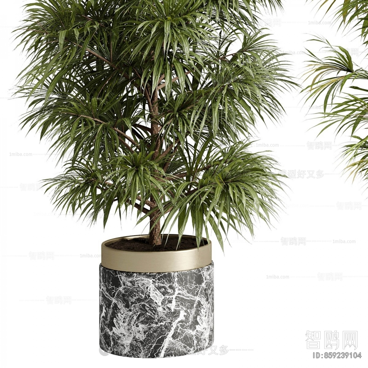Modern Ground Green Plant Potted Plants