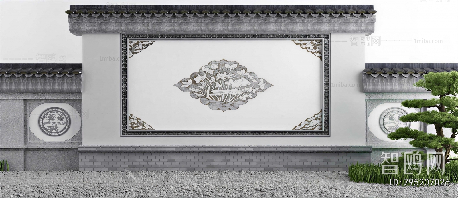 New Chinese Style Landscape Wall