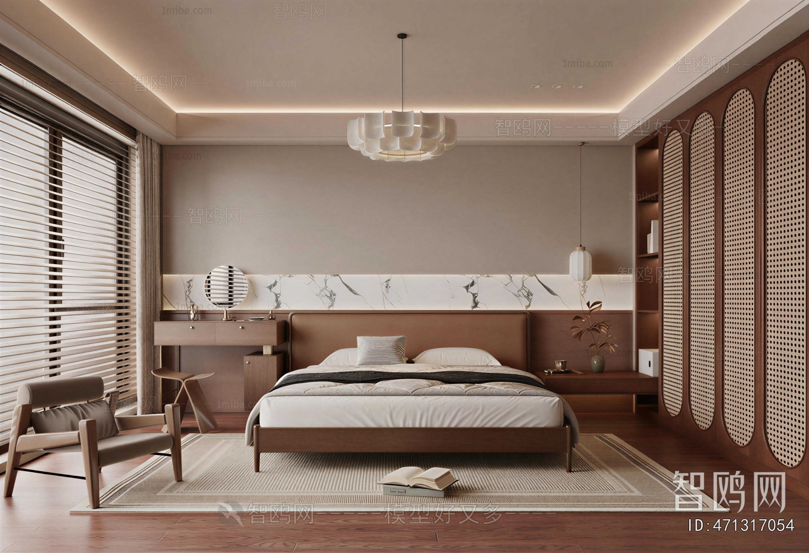 Wabi-sabi Style Bedroom