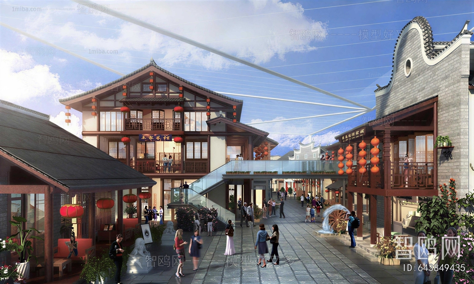 Chinese Style Commercial Street