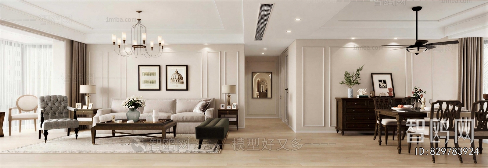 American Style A Living Room