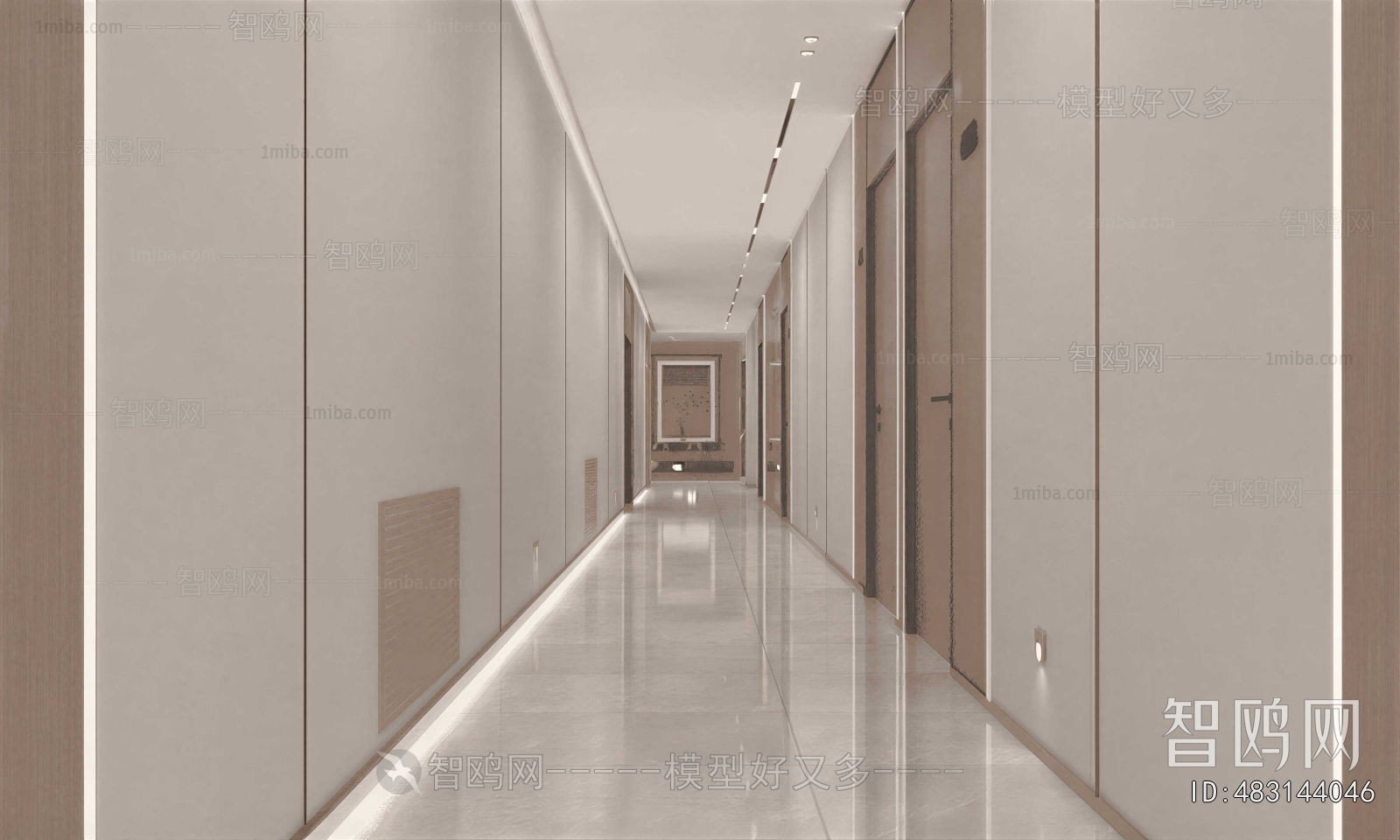 New Chinese Style Office Aisle