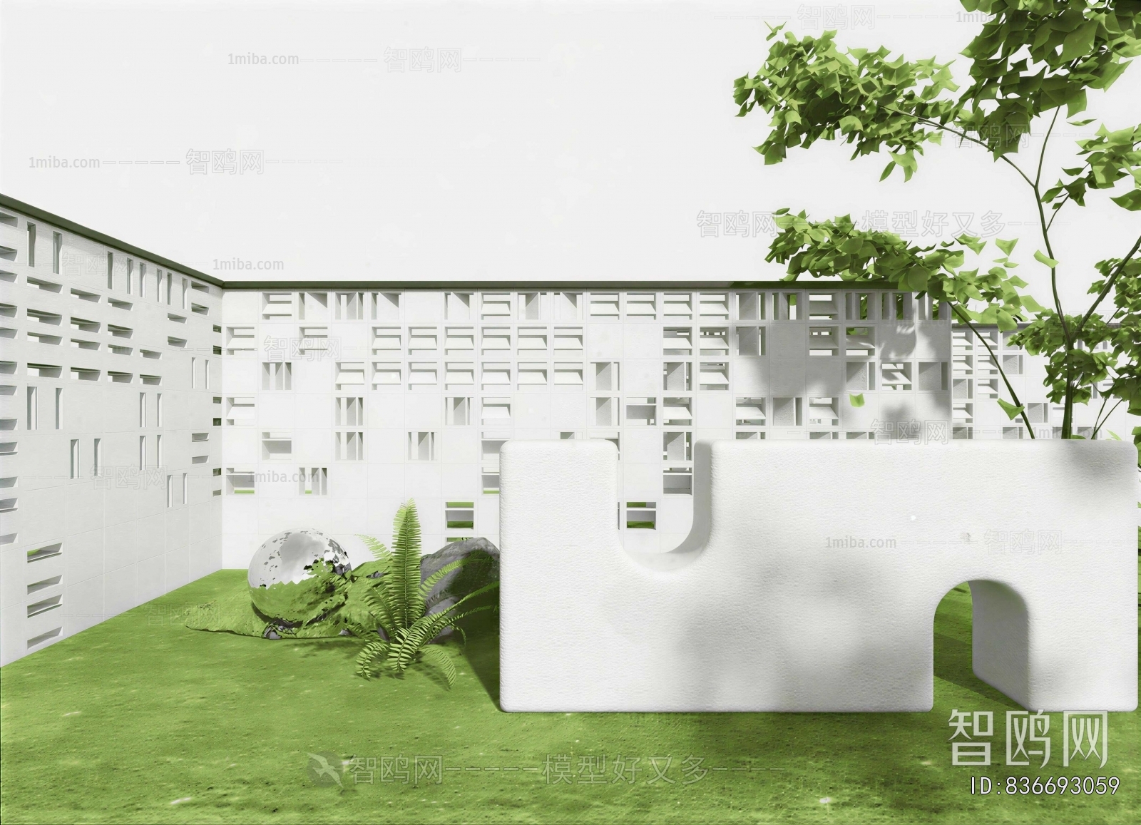 Modern Courtyard/landscape