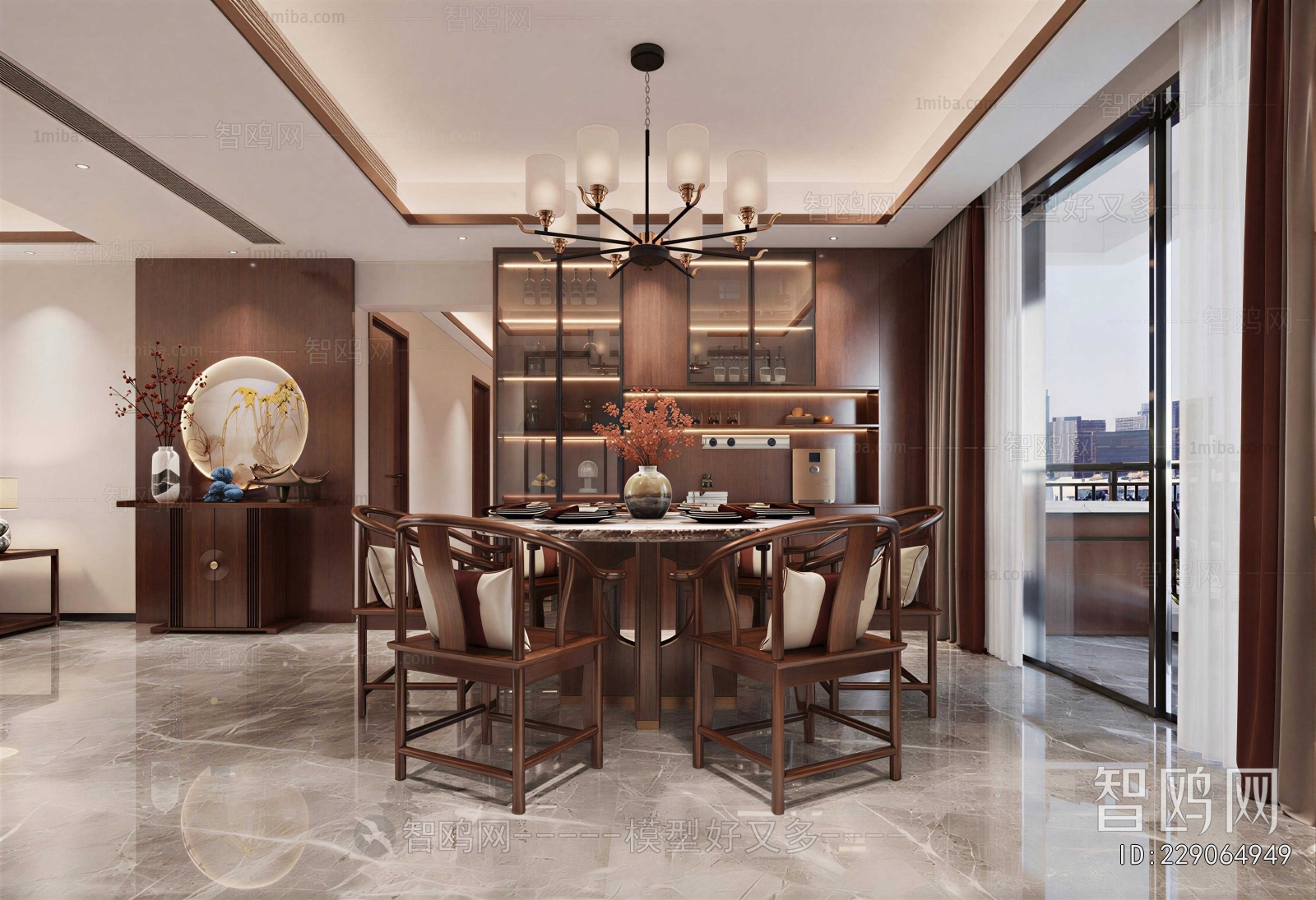 New Chinese Style Dining Room
