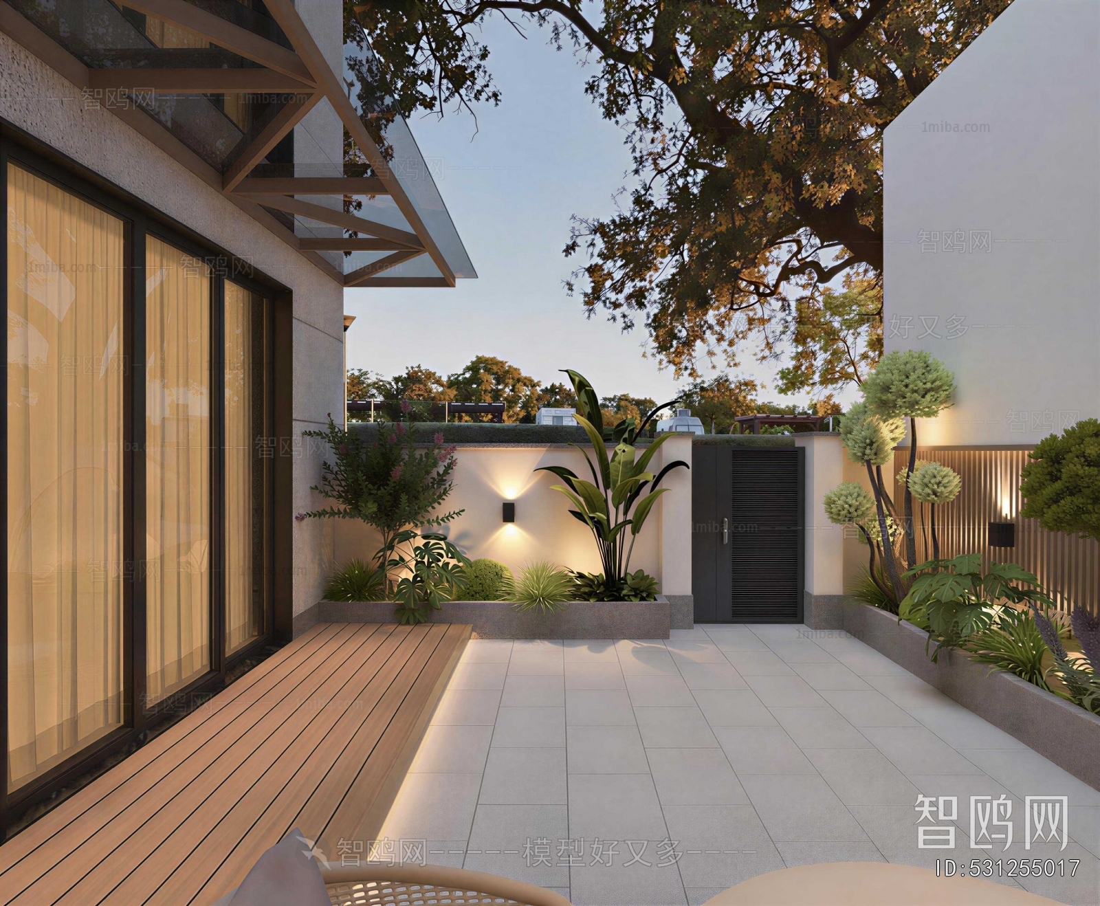 Modern Courtyard/landscape