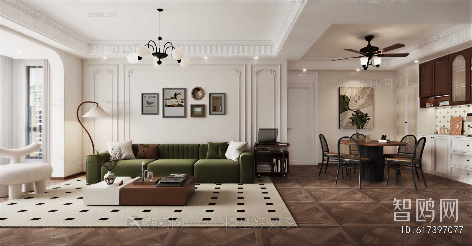 American Style A Living Room
