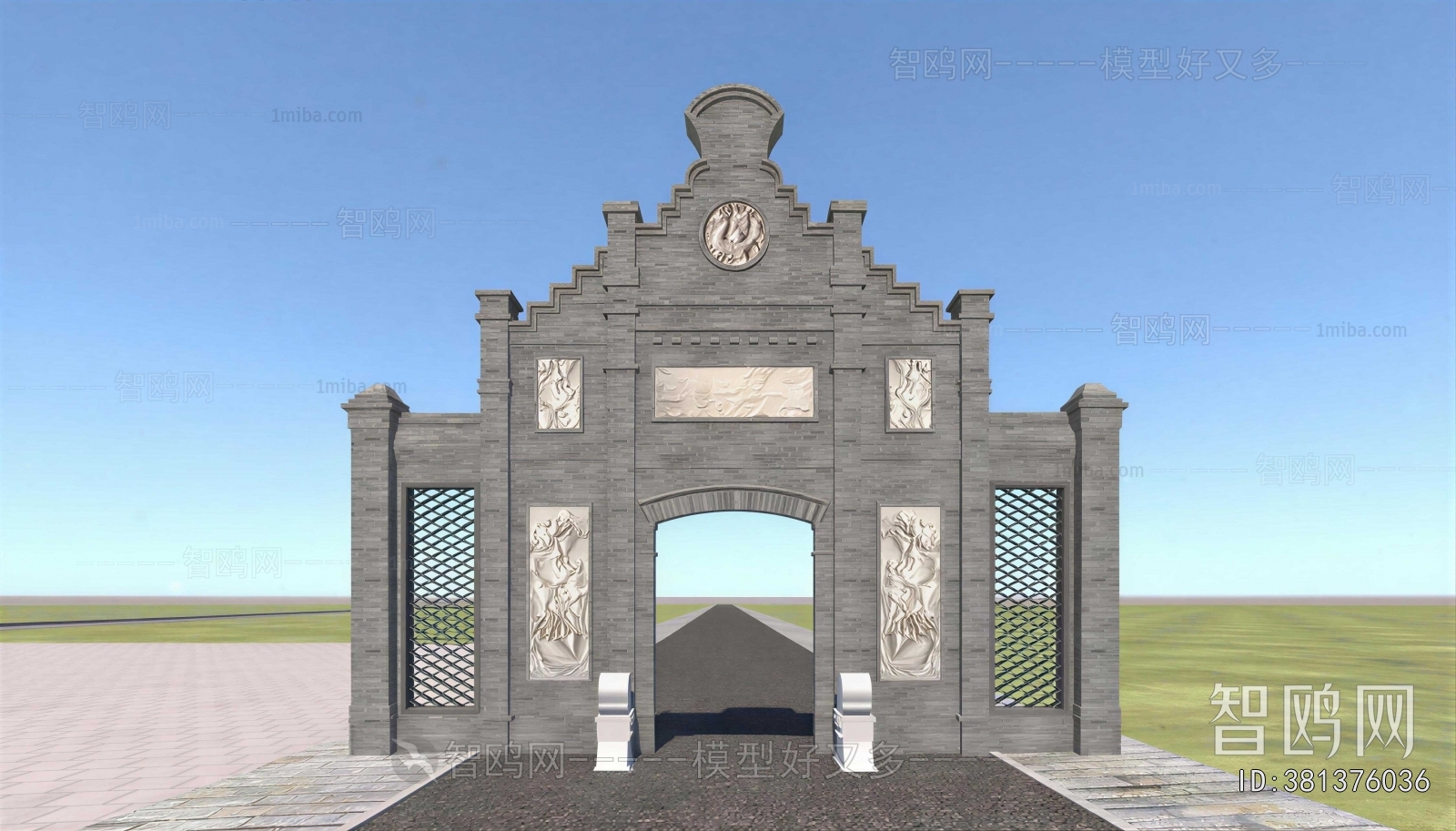 European Style Decorated Archway
