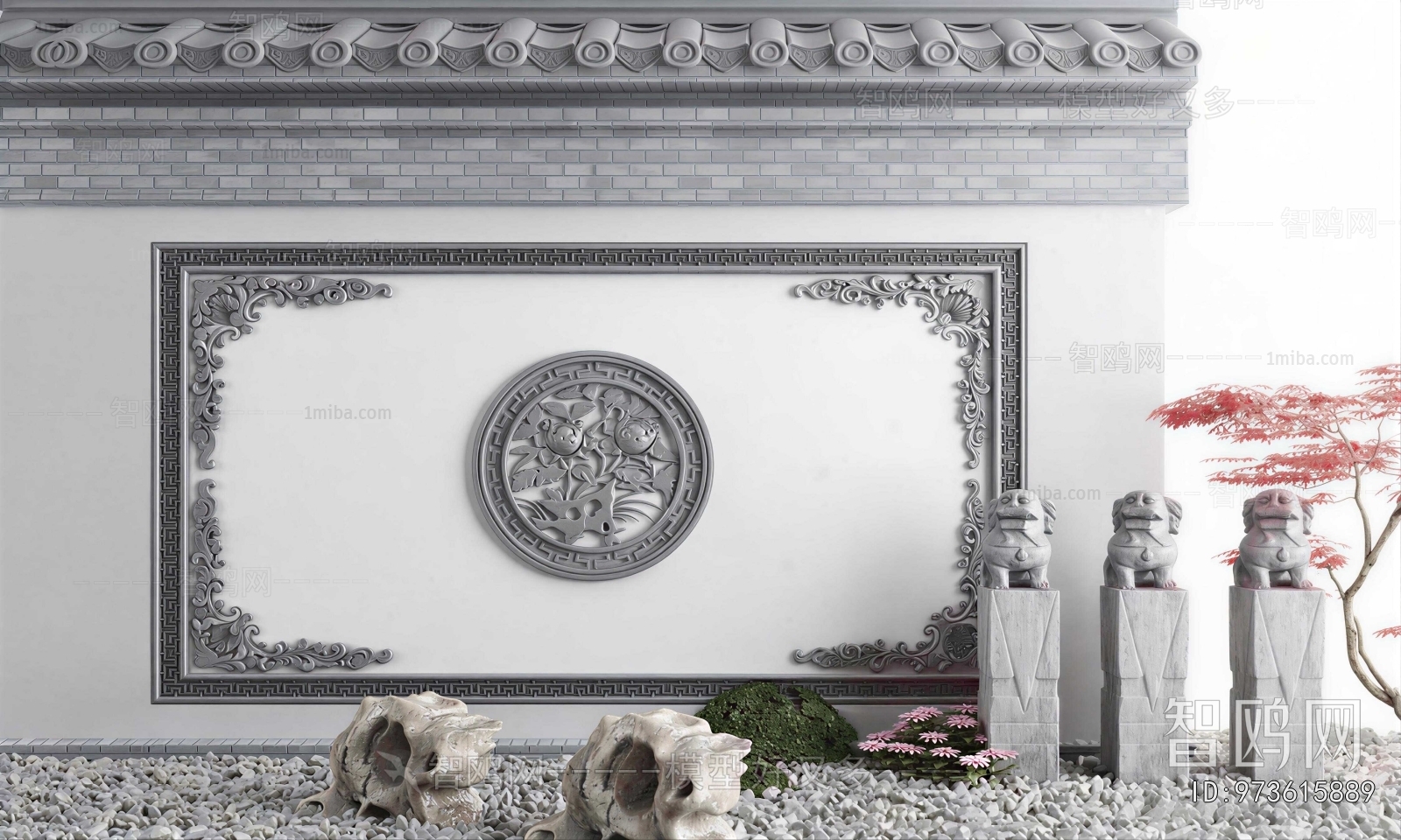 Chinese Style Landscape Wall
