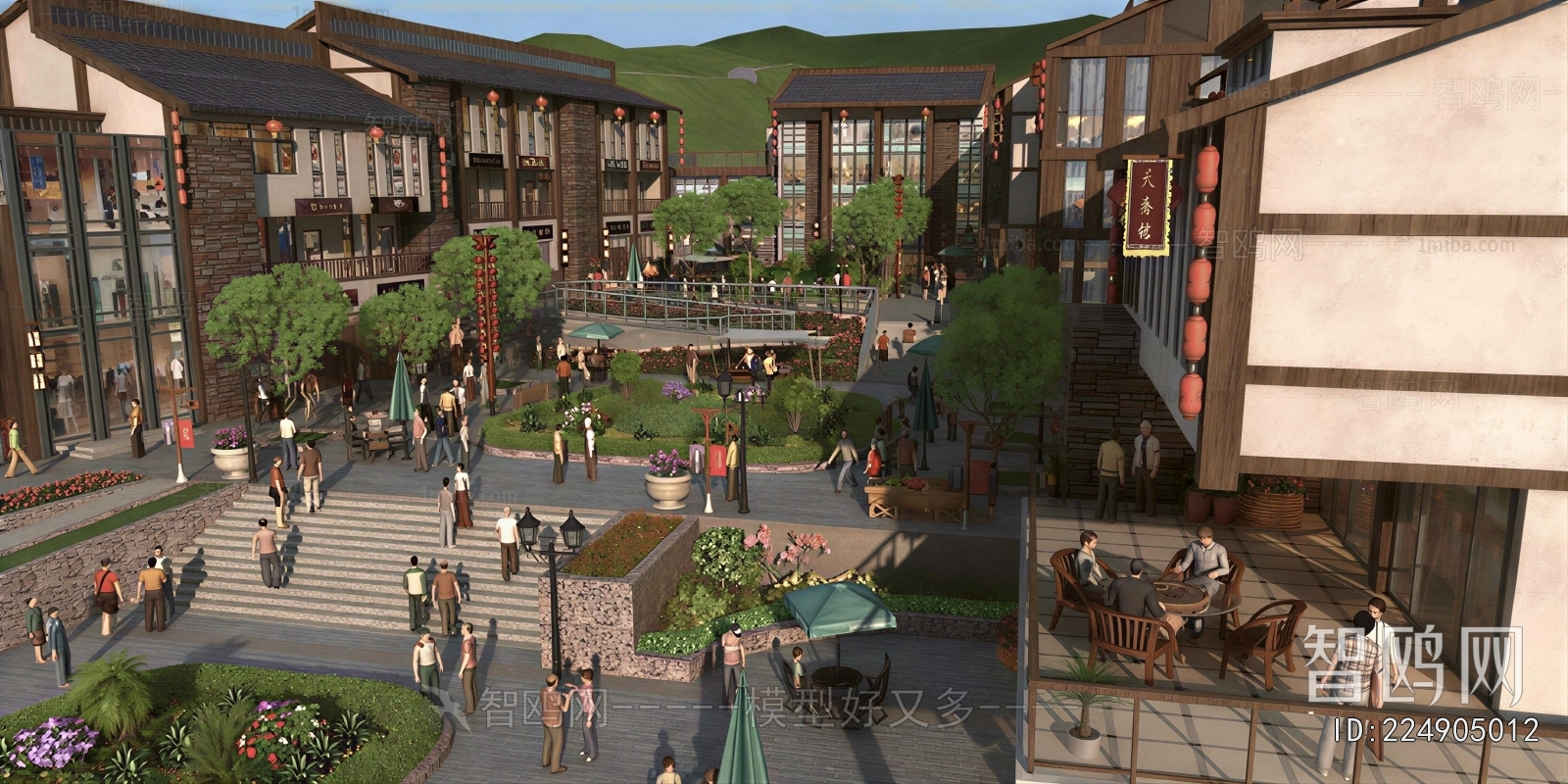 New Chinese Style Commercial Street