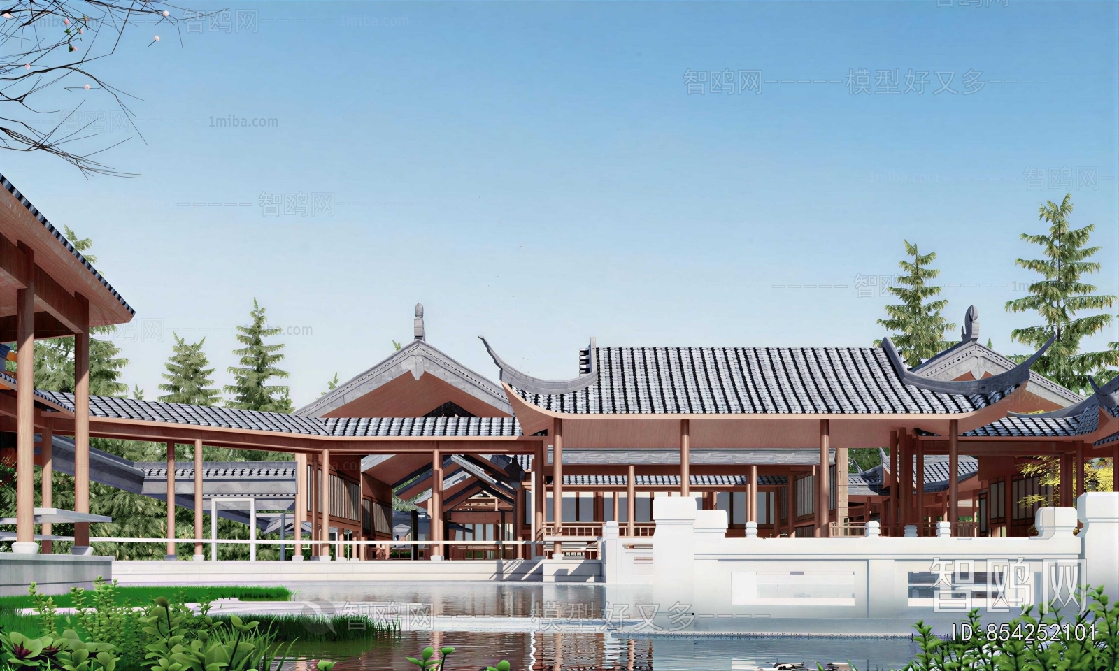 Chinese Style Ancient Architectural Buildings