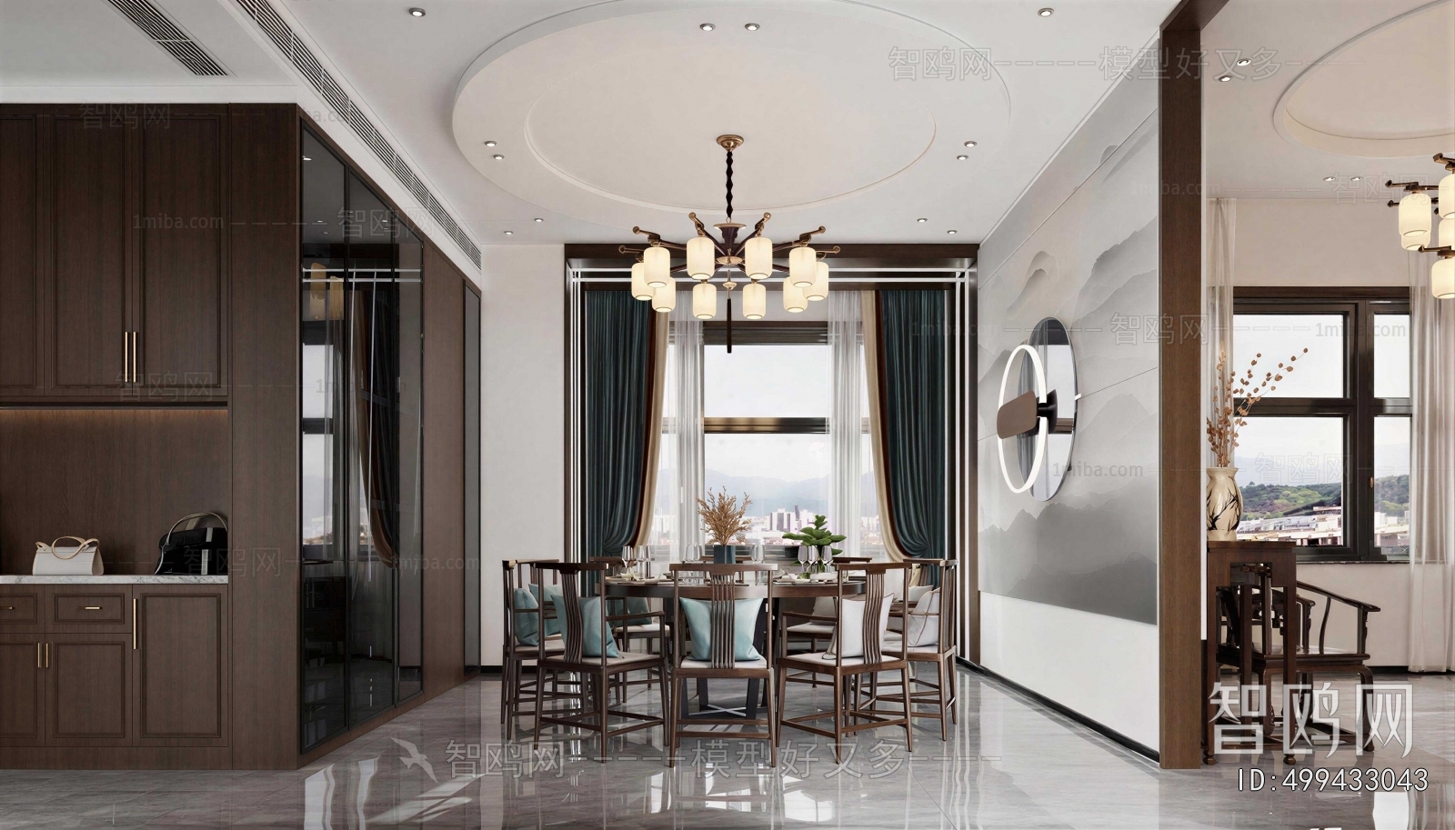 New Chinese Style Dining Room